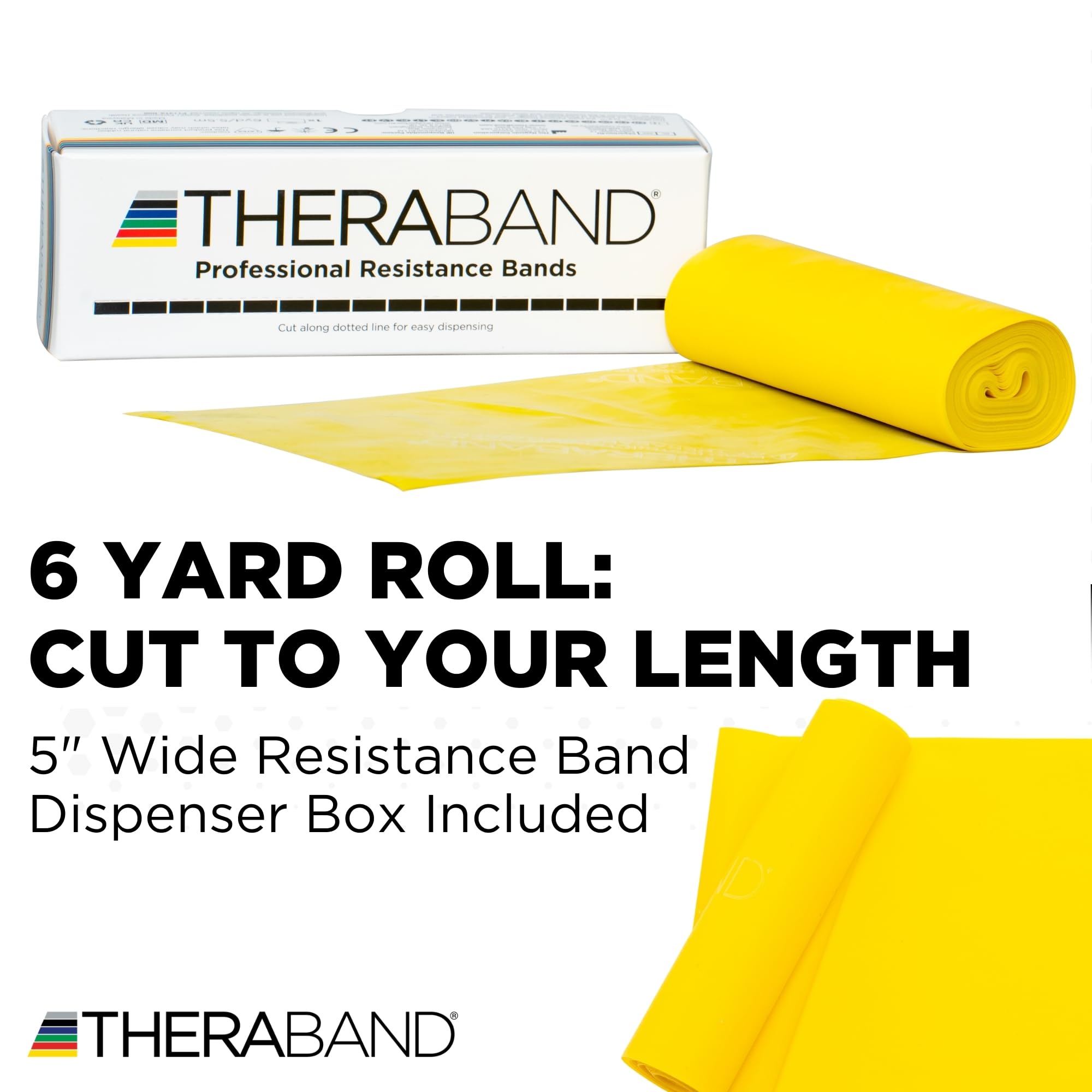 THERABAND latex texture close-up showing smooth finish and durable stretch for consistent resistance