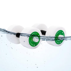 THERABAND foam texture close-up highlighting water-resistant, quick-dry surface benefit