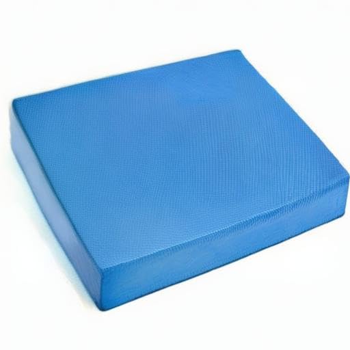 Therapist's Choice pad next to ruler showing 15.5x13.5x2.3 inches for scale
