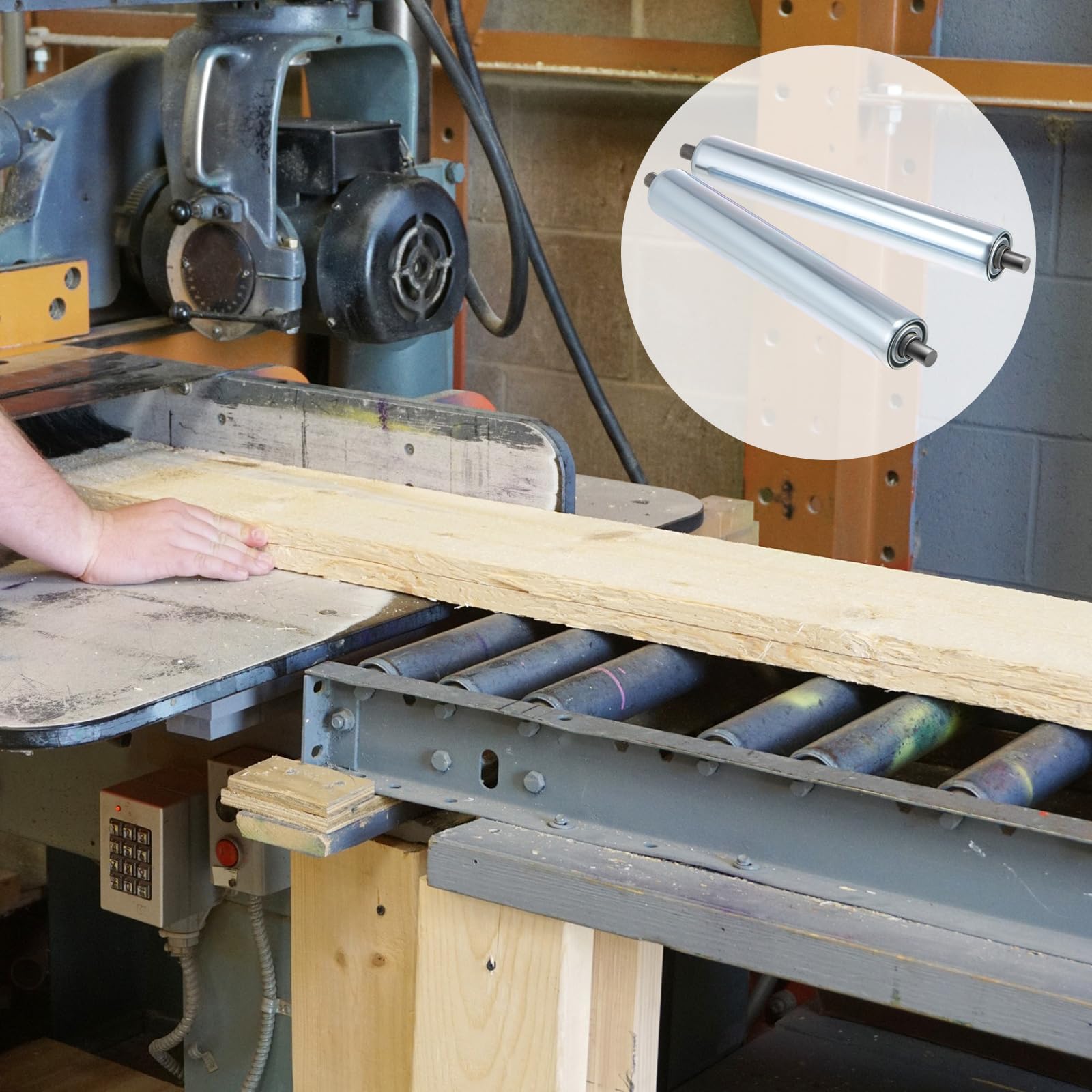 Therwen dockside setup with rollers supporting a boat, improving handling efficiency