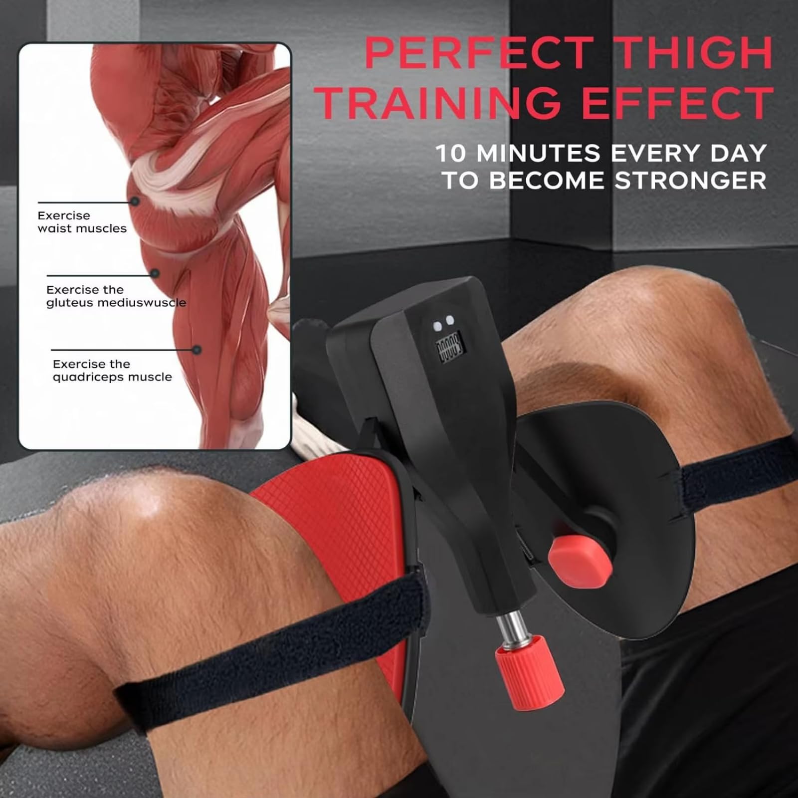 Generic Thigh Master demonstration pressing for arms and chest to tone muscles