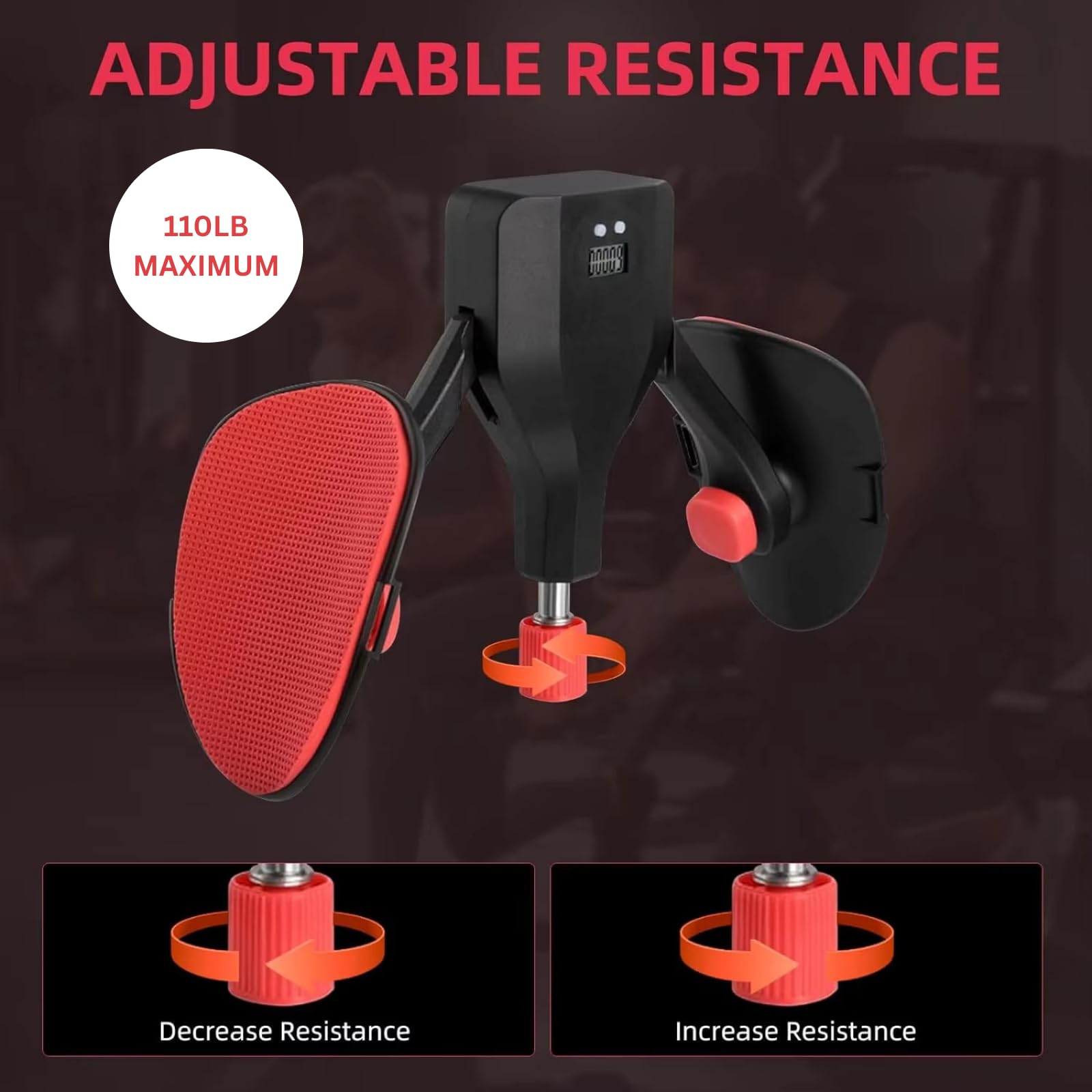 Generic Thigh Master close-up of foam handles for comfortable grip benefit