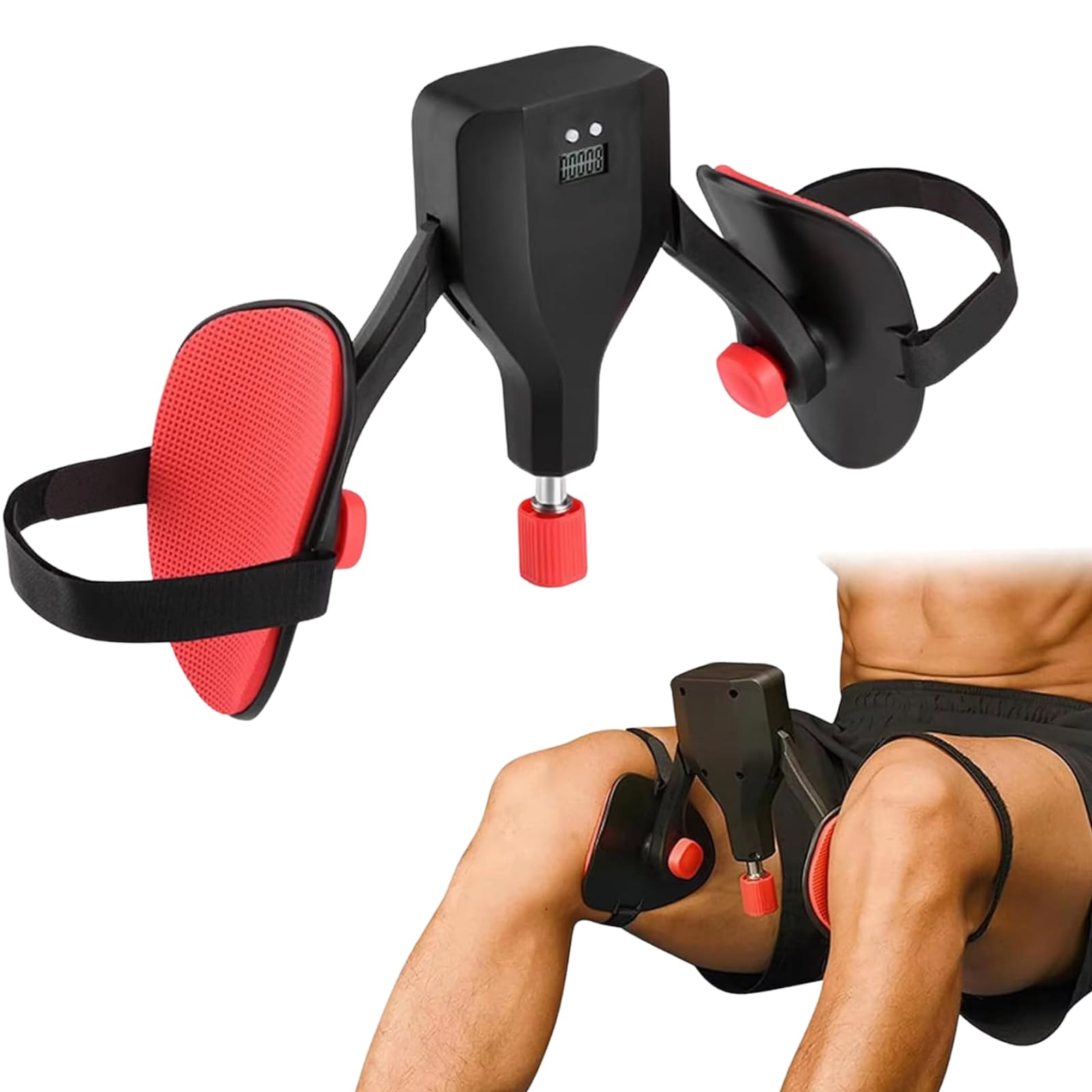 Generic Thigh Master front view showing compact design and portability benefit