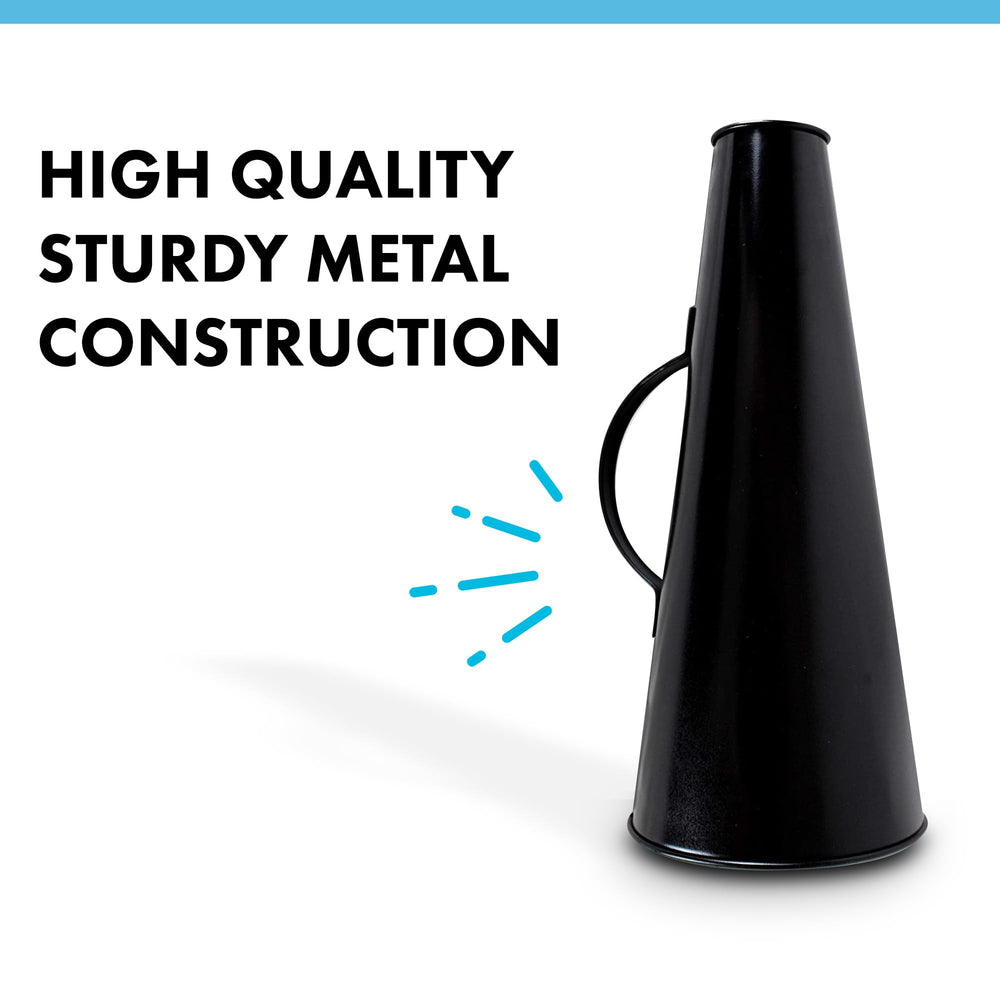 Thorness metal megaphone bell close-up highlighting focused sound projection