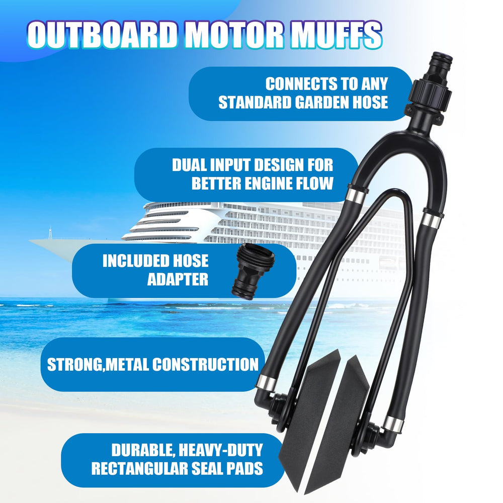 Threlaco adapters and tubing detail for fitting multiple lower-unit sizes