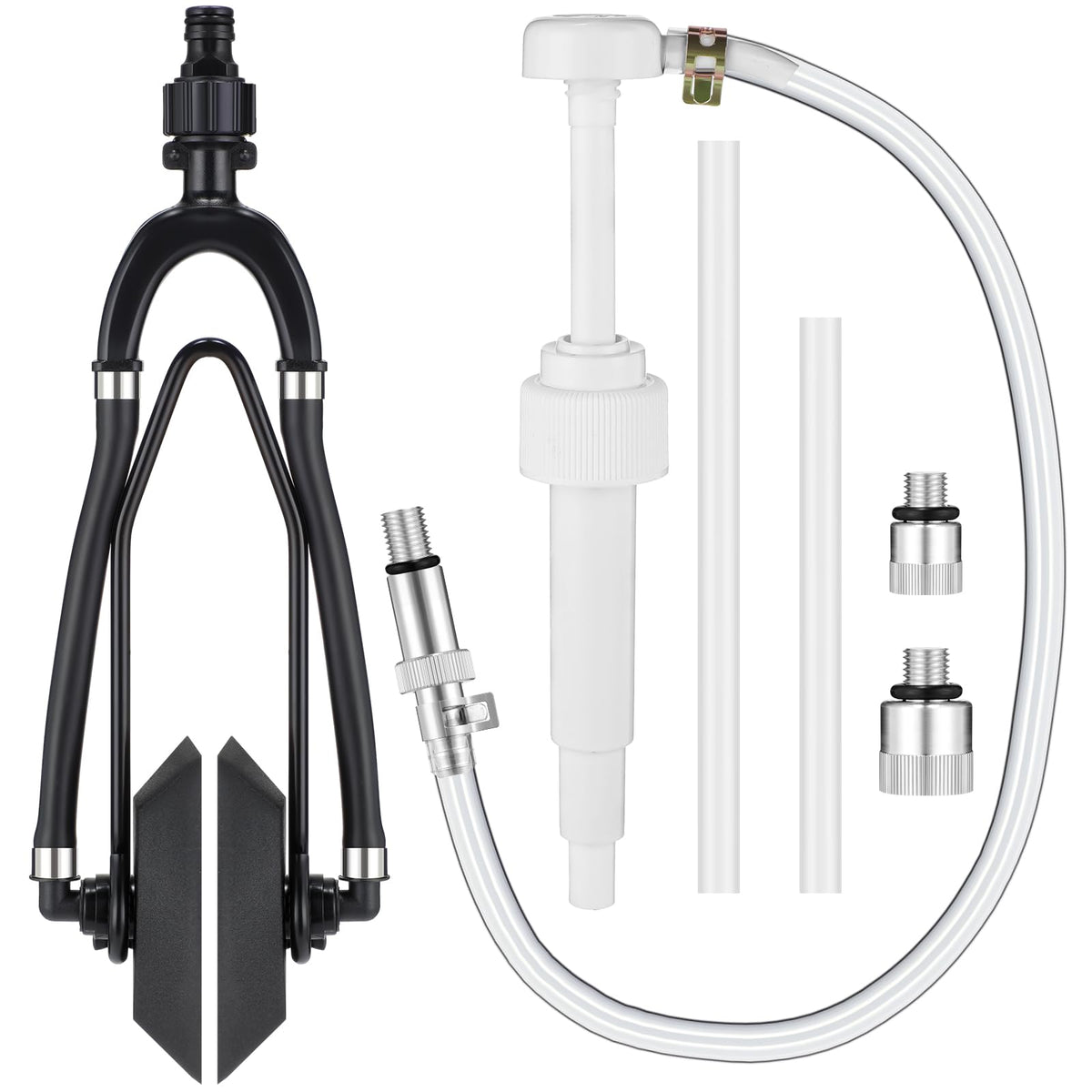Threlaco flusher front view showing durable build and easy hookup