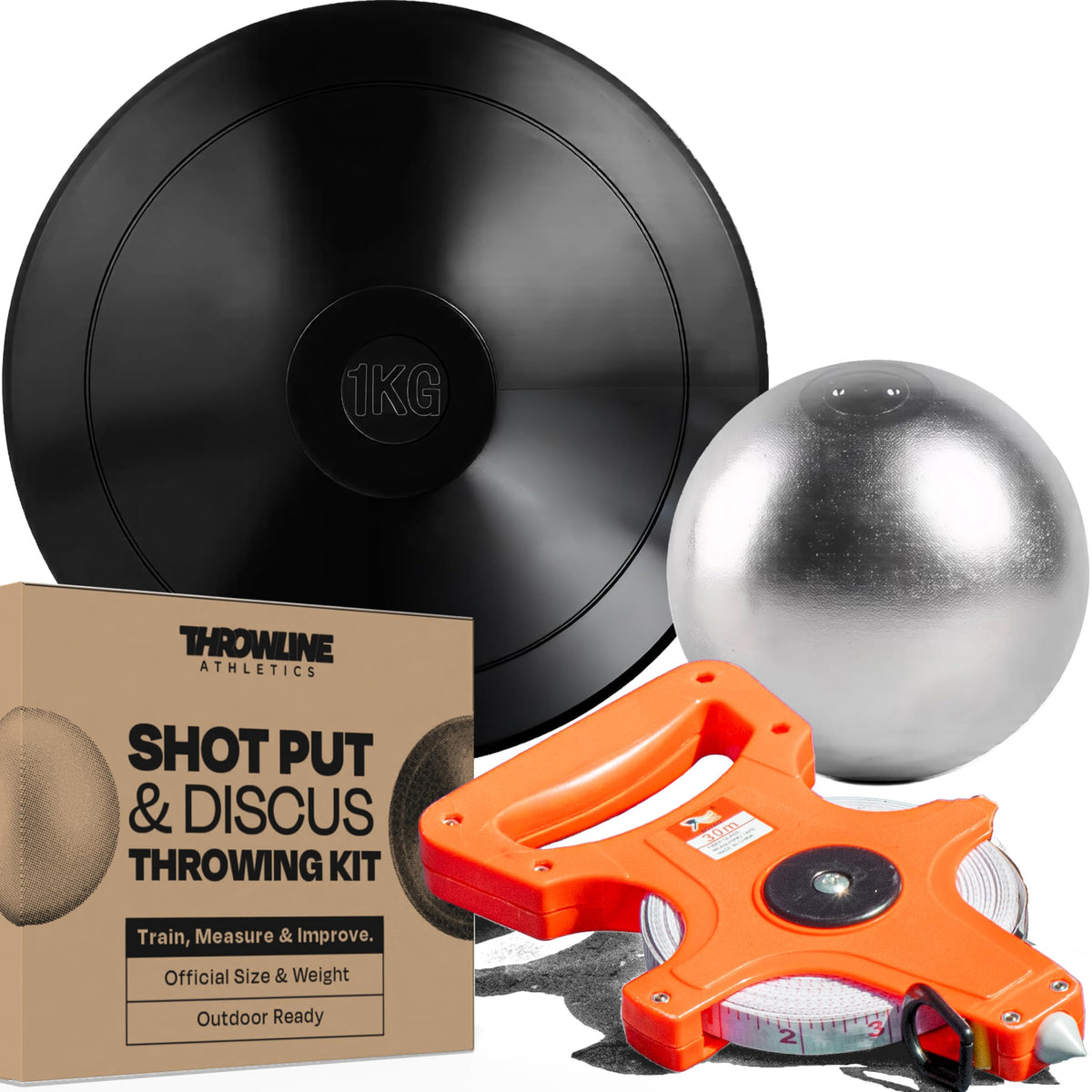 ThrowLine Athletics full kit front view showing everything included for easy setup