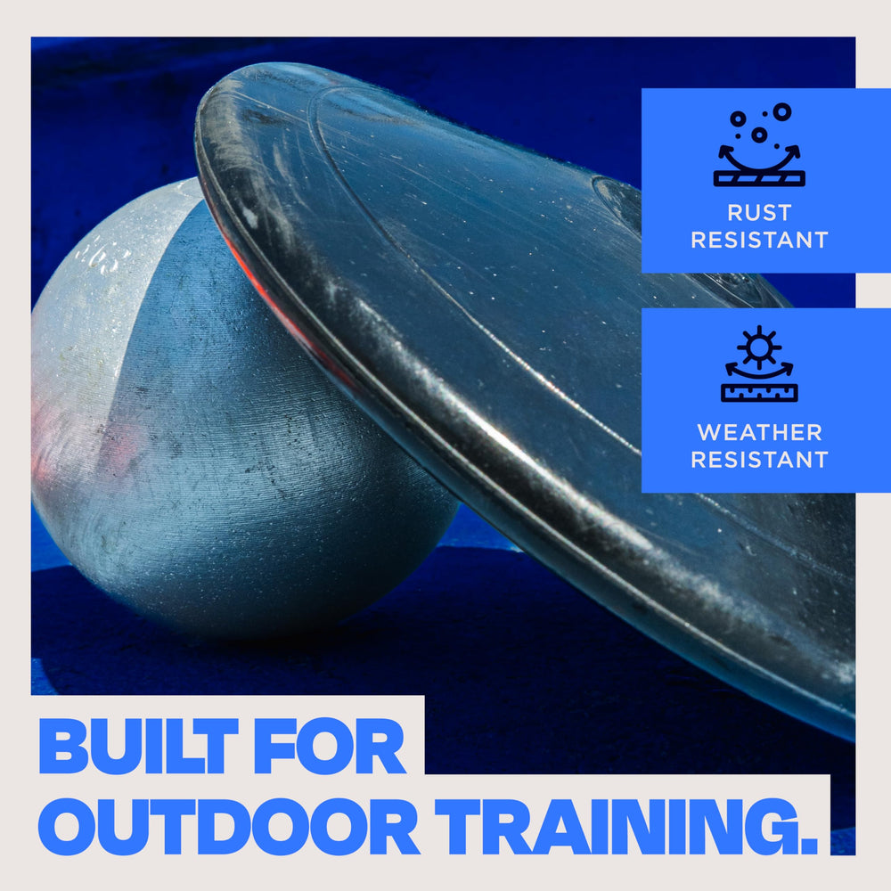 ThrowLine Athletics product label closeup showing official weight markings for confidence