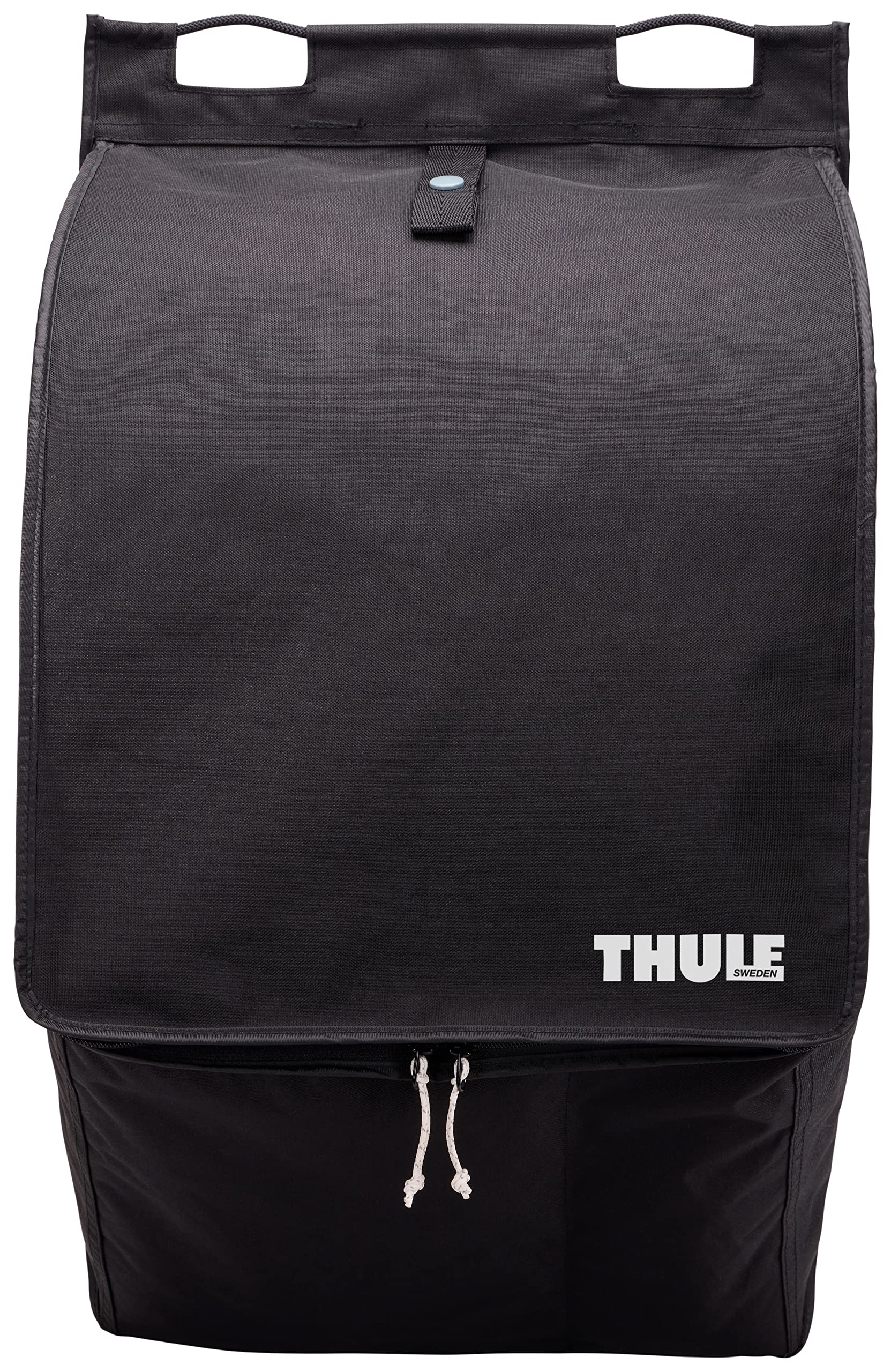 Thule organizer attached to rooftop tent keeping tent floor clean