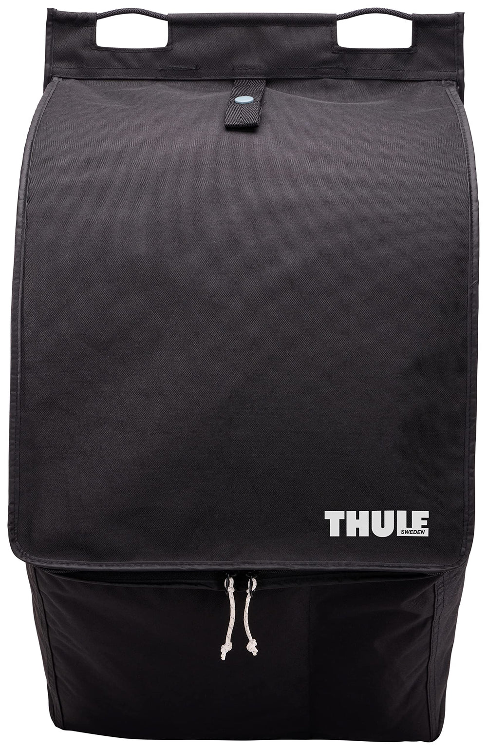 Thule organizer attached to rooftop tent keeping tent floor clean