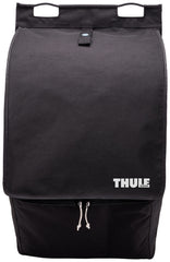 Thule organizer attached to rooftop tent keeping tent floor clean