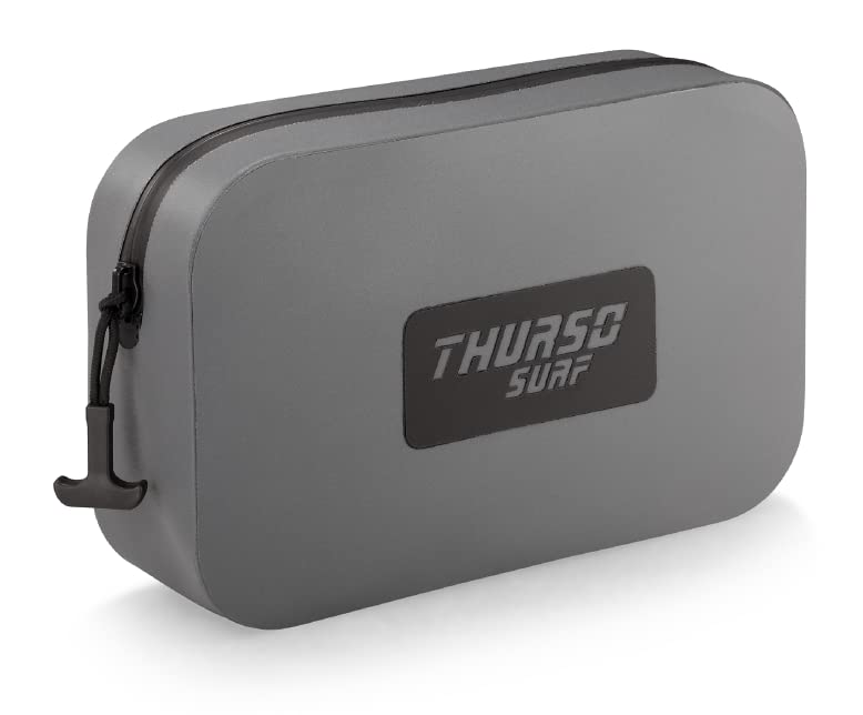 THURSO SURF front view of waterproof fanny pack showing secure closure and compact design