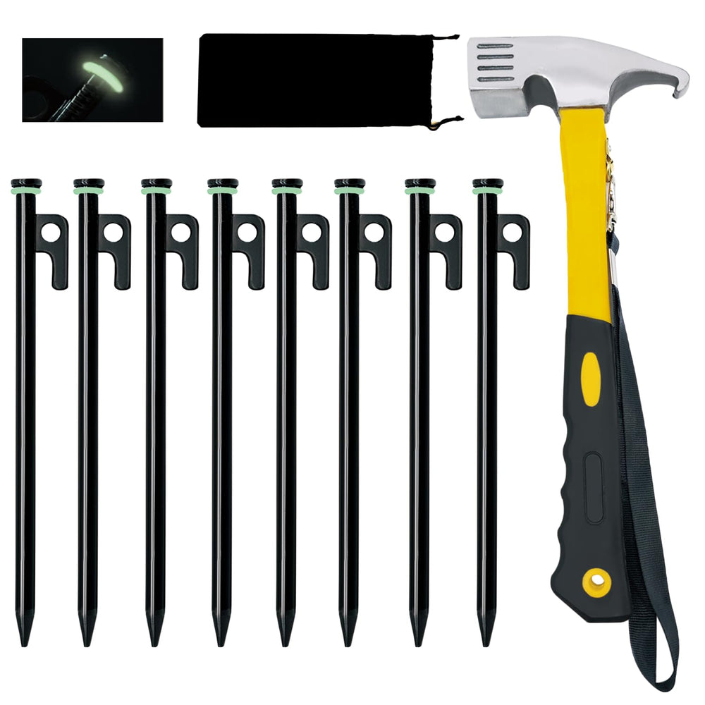 Tialero front packaging showing full stake and hammer kit for organized transport