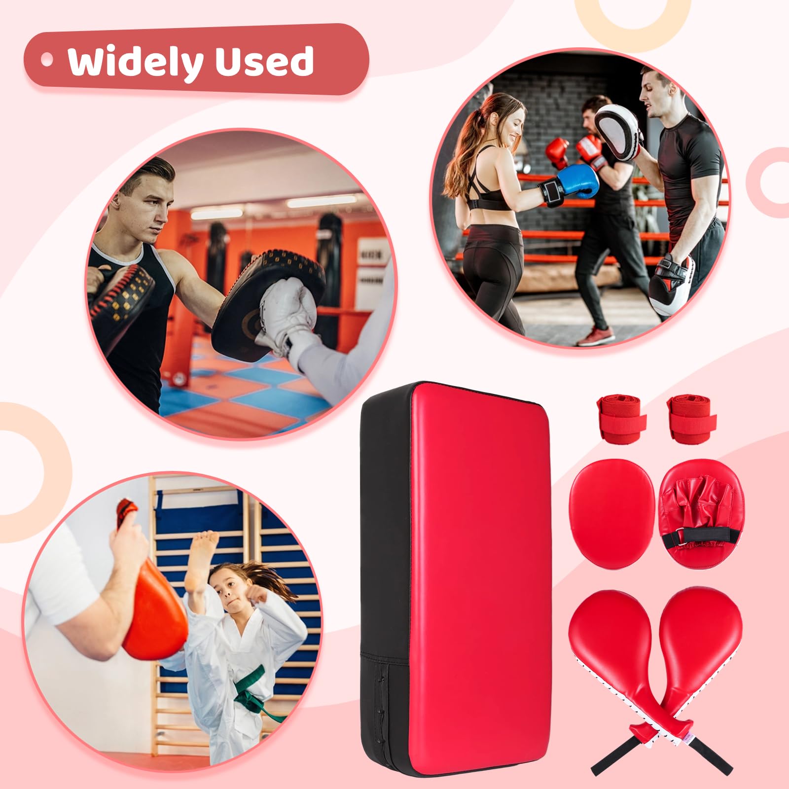 Tideme lifestyle gym setup with pads ready for sparring and varied drills