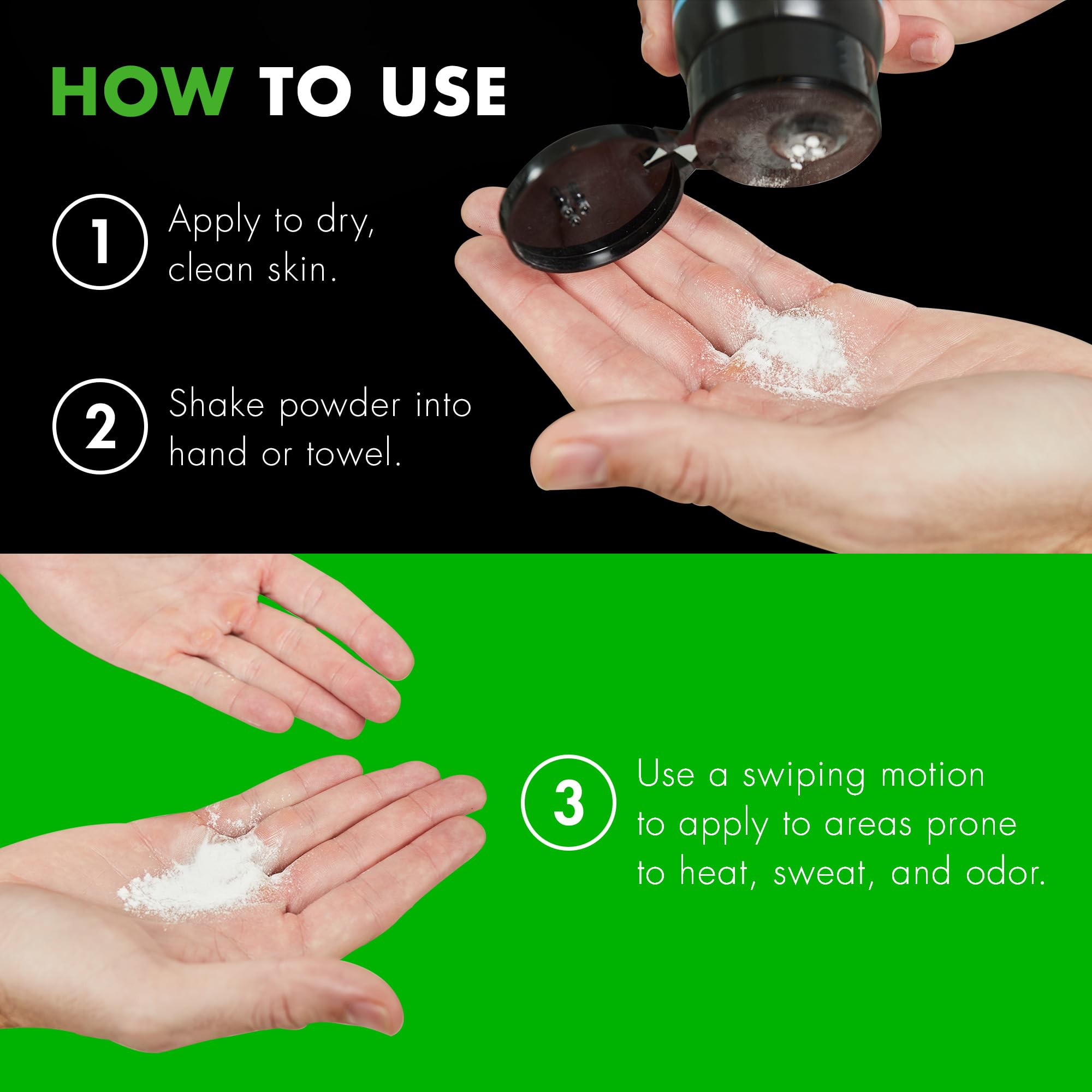 Tiege Hanley lifestyle runner using powder for cooling comfort during exercise