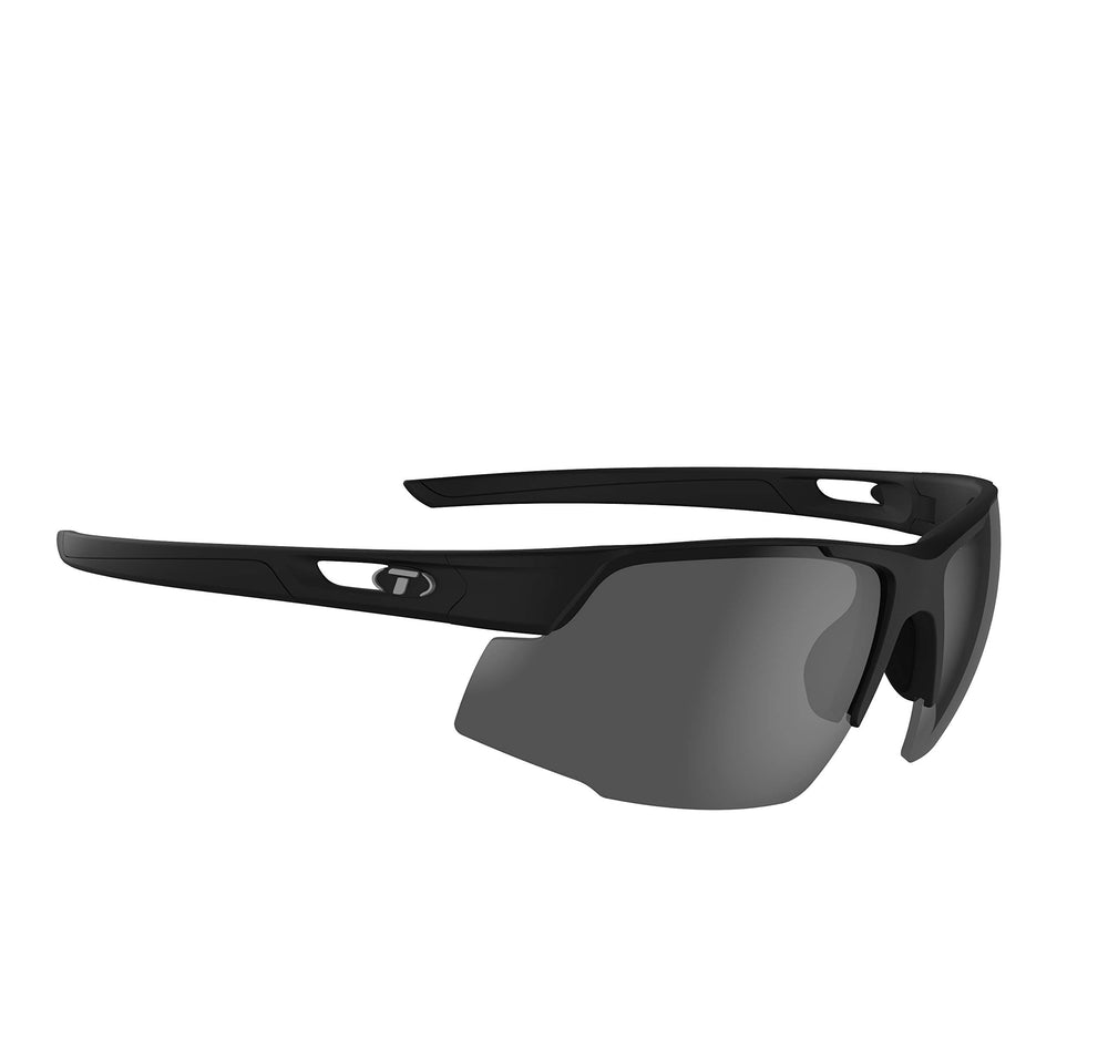Tifosi Centus on golfer at tee illustrating comfortable, lightweight performance during swings