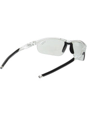 Tifosi Veloce closeup of lens showing photochromic tint transition benefit