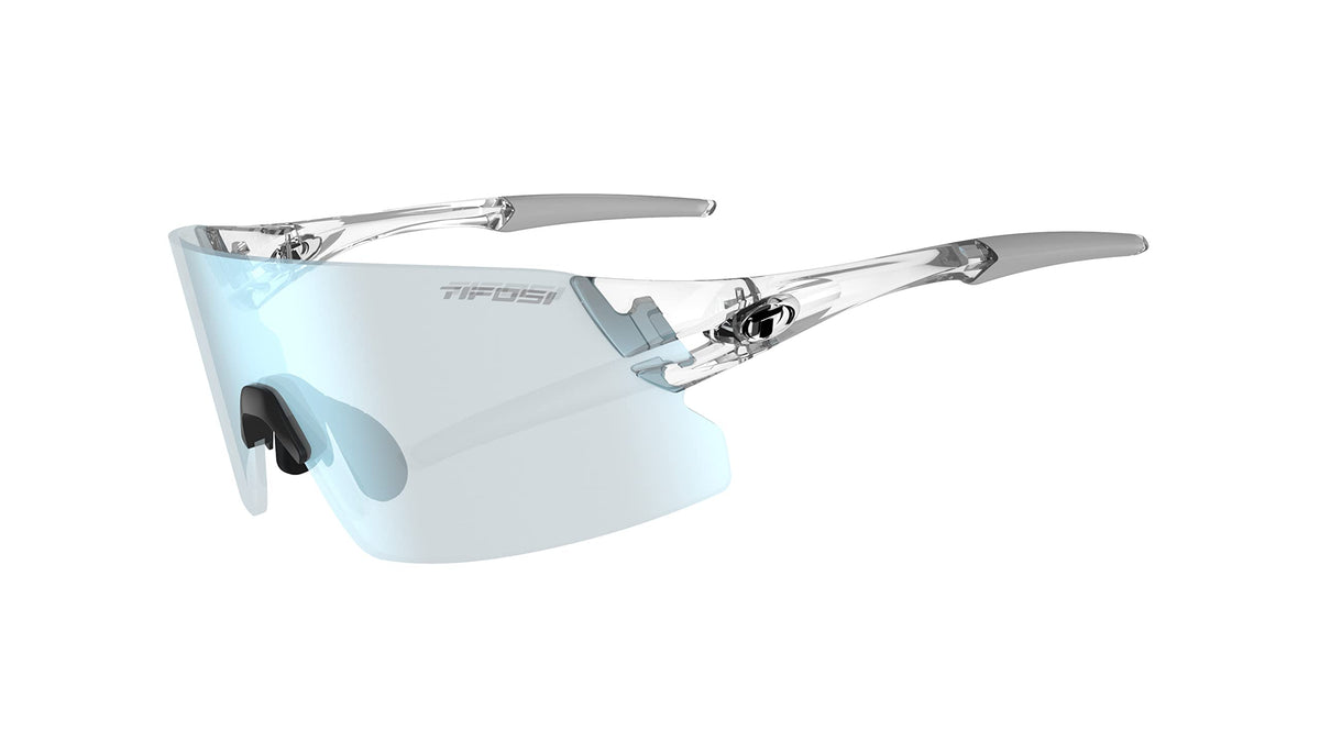 Tifosi Rail XC front view showing shield lens and broad coverage for clear vision