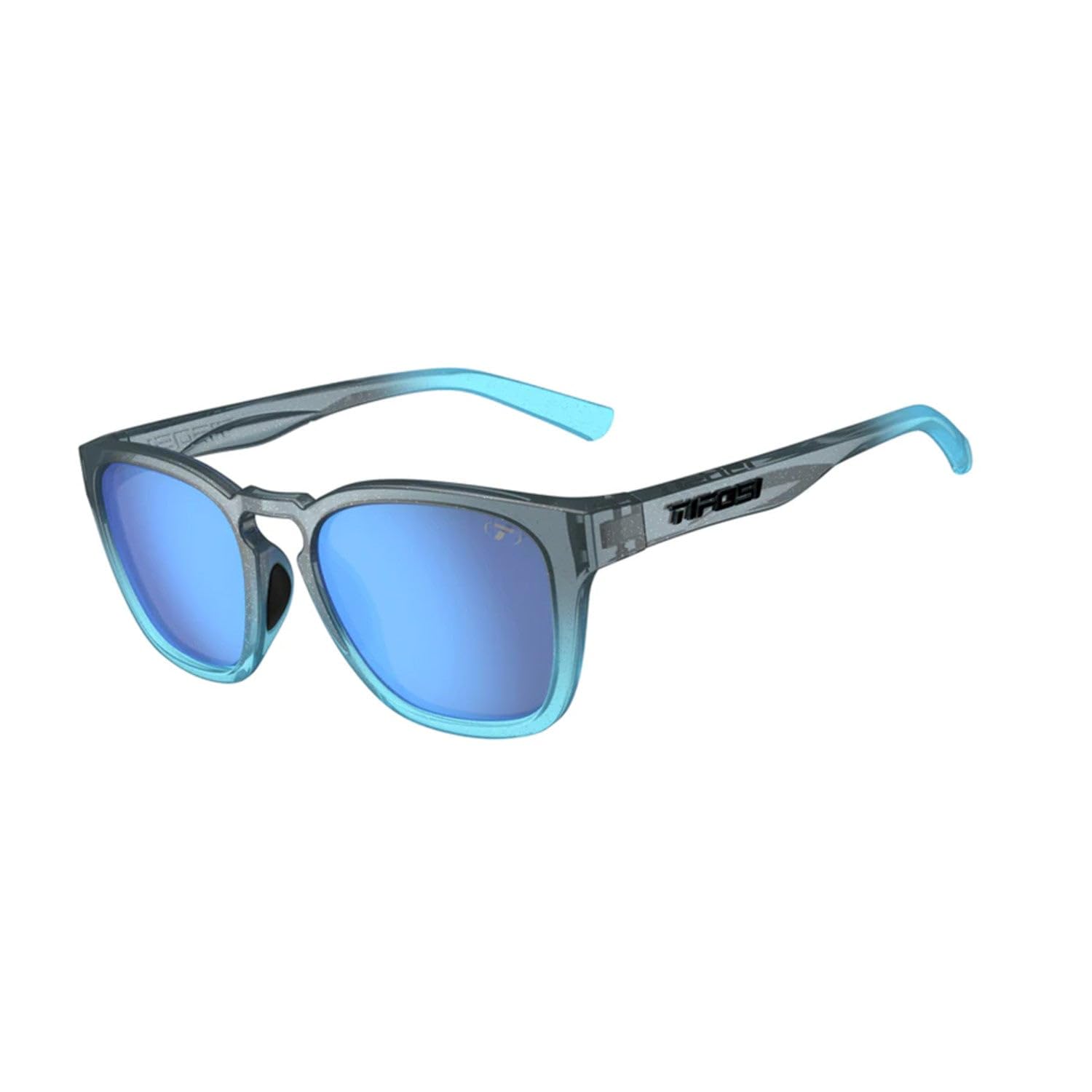 Tifosi Smirk side hinge and temple showing anti-snag and durable detail