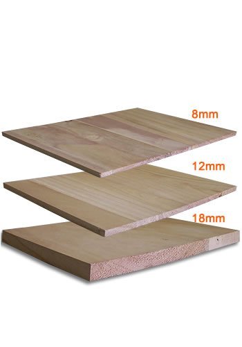 Tiger Claw close-up of wood grain and edge demonstrating consistent break quality