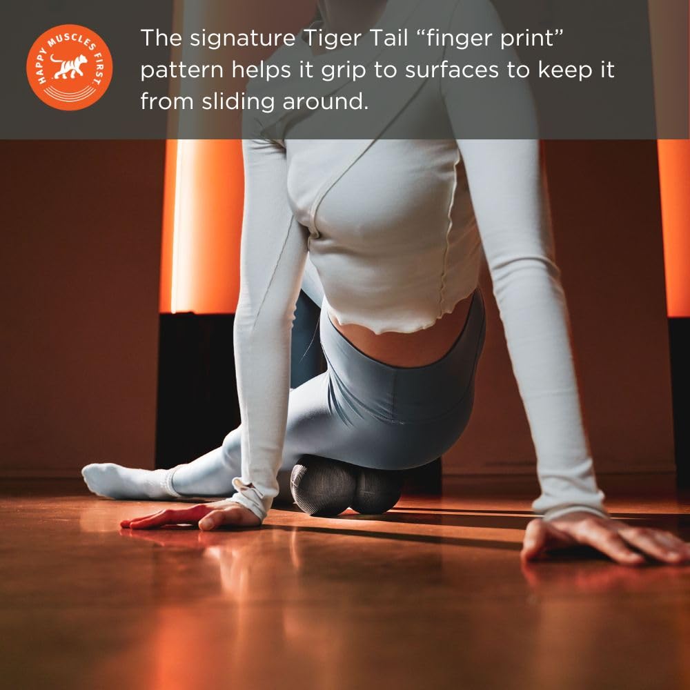 Tiger Tail placed in home gym setting showing convenient recovery tool benefit