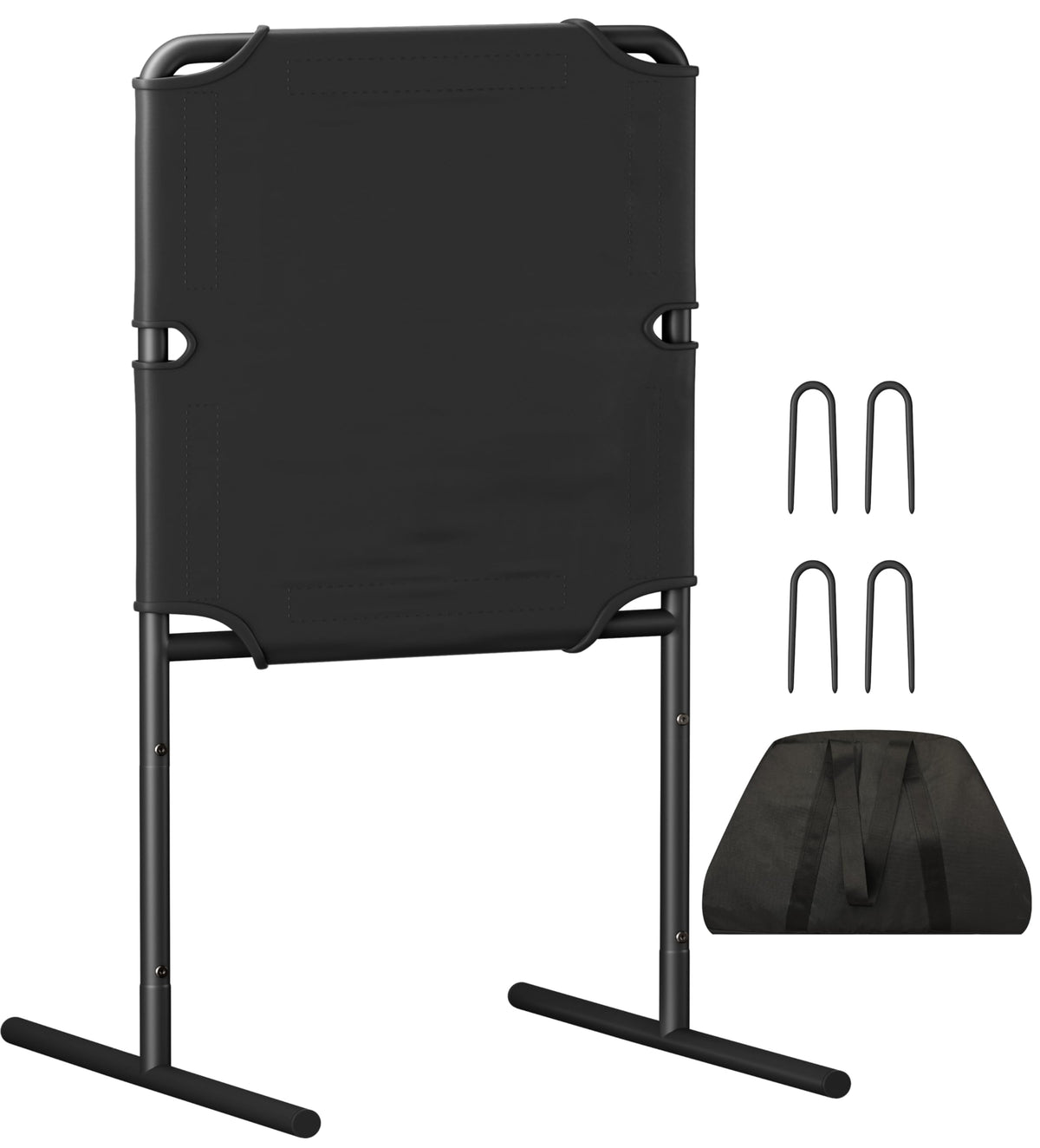 Tigerden front view packaged target shows easy setup and portability