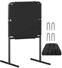 Tigerden front view packaged target shows easy setup and portability