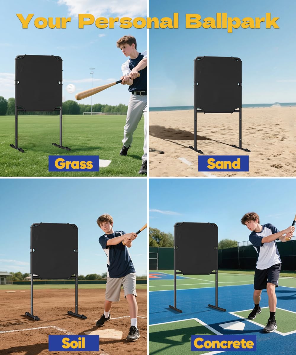 Tigerden in use during pitching practice improving accuracy with plastic balls