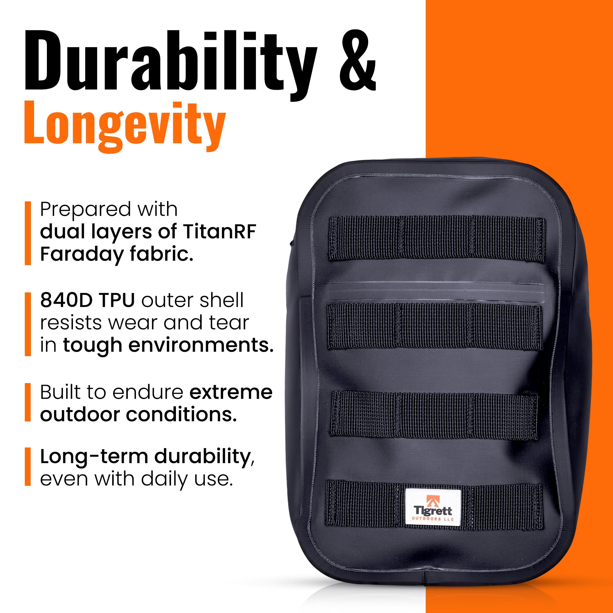 Tigrett Outdoors Dry Shield shedding rain to show waterproof protection