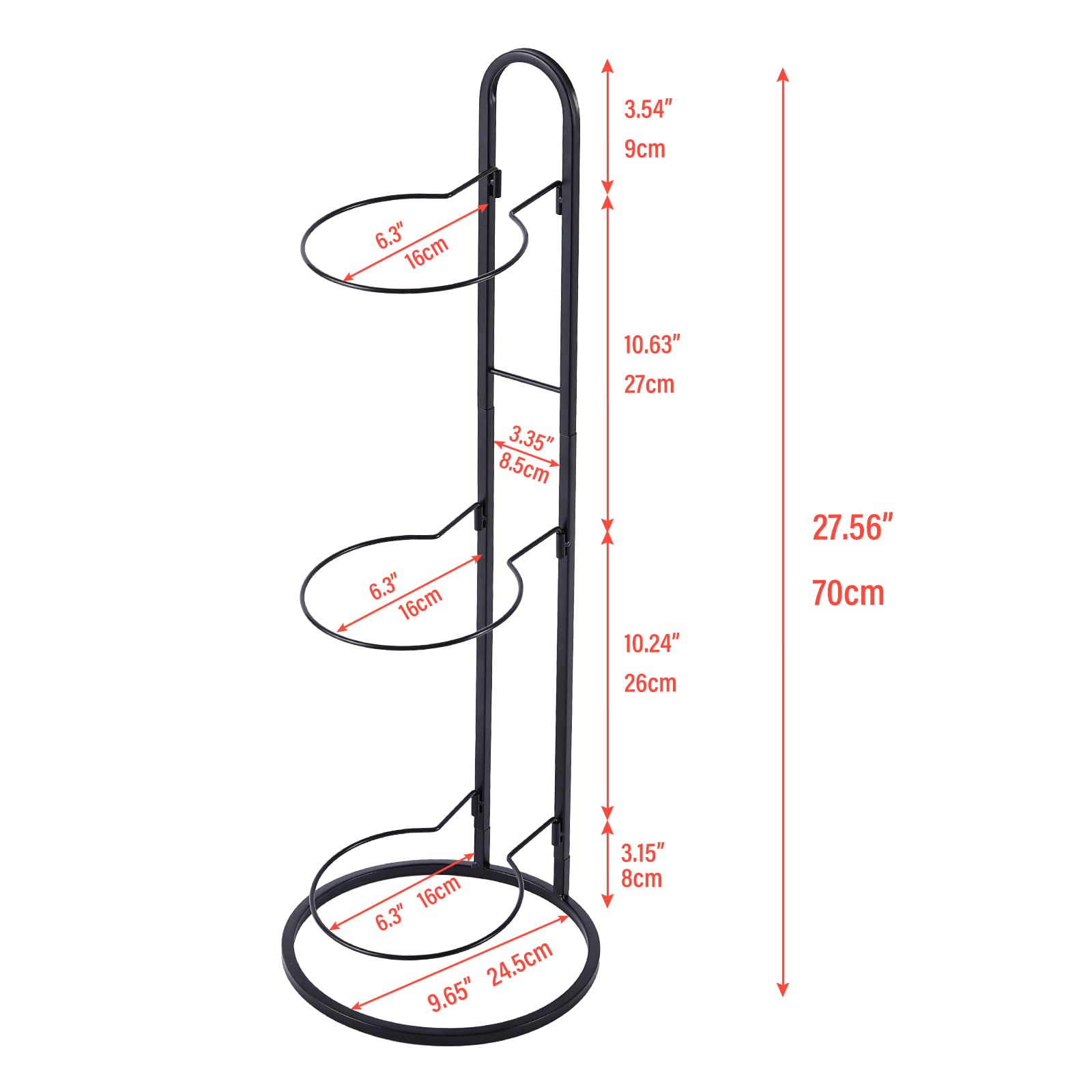 Tiita ball rack mounted to wall showing space-saving vertical storage benefit