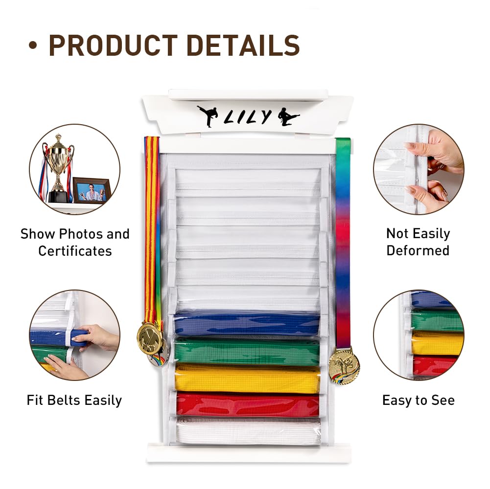 Tilhumt top shelf holding trophies and photos for proud display and visual emphasis