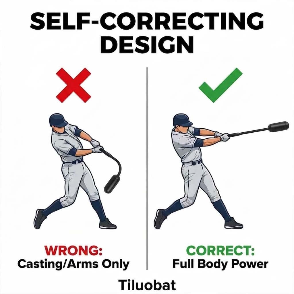 Tiluobat in-use backyard swing demonstrating improved timing and rotation benefit