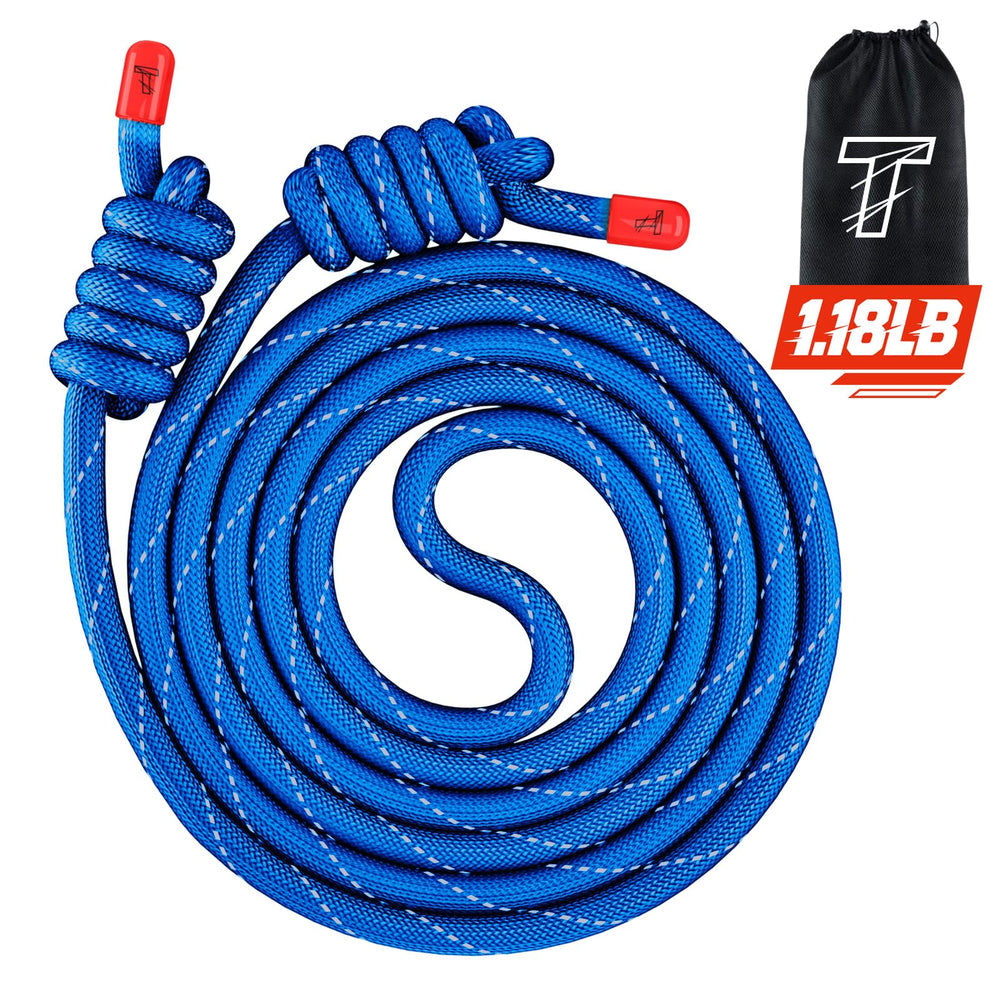 TIOPSUUO Flow Rope front view showing full 9 ft length and balanced design benefit