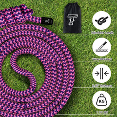 TIOPSUUO rope in use outdoors demonstrating joint-friendly flow training
