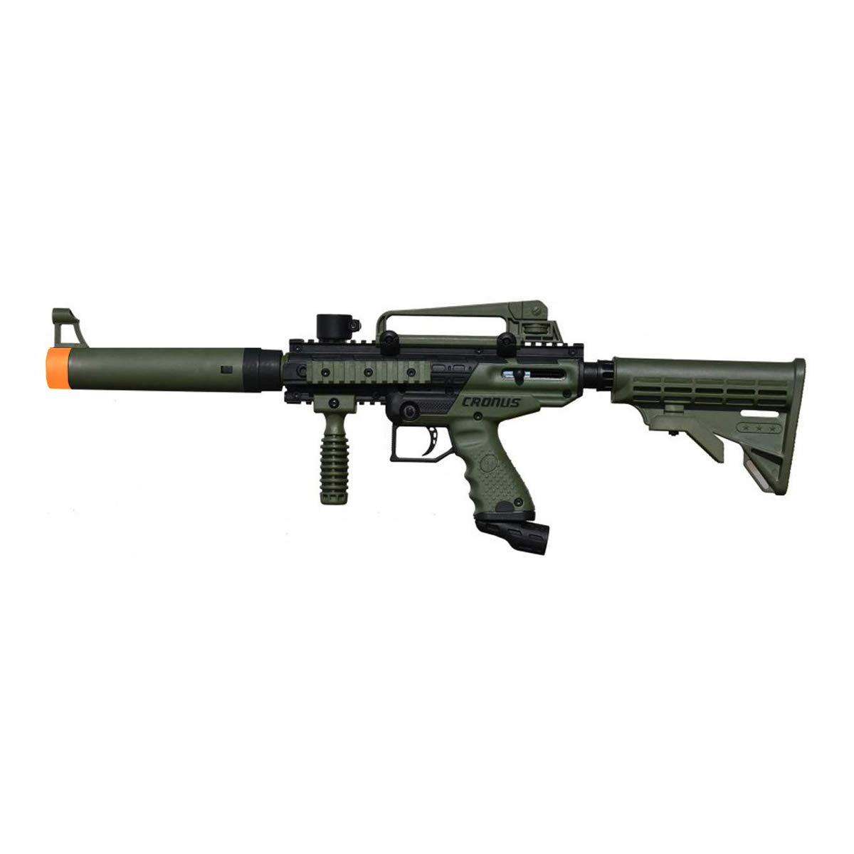 Tippmann Cronus front-angle showing body and rails for reliable customization