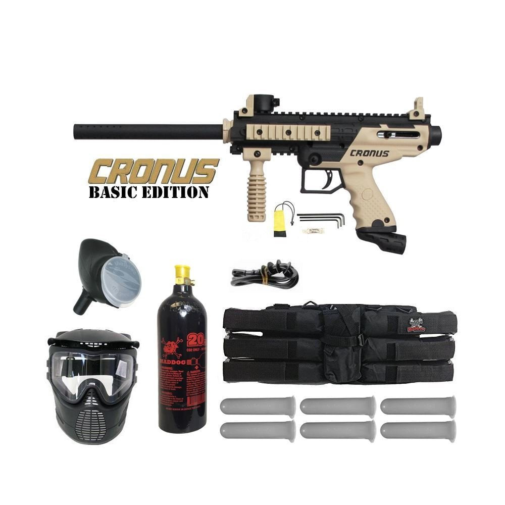 Tippmann Cronus player package front view showing marker and included gear ready-to-play