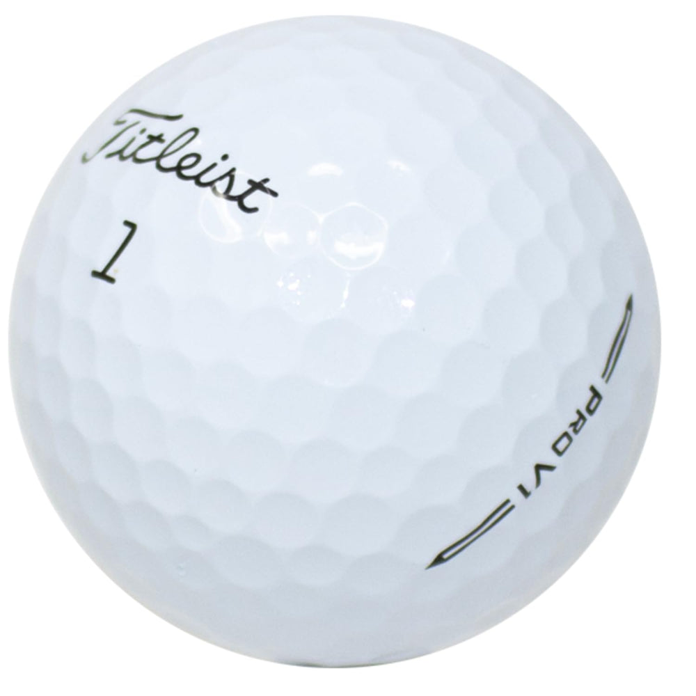 Titleist Pro V1 front view showing branding and clean white finish for confidence