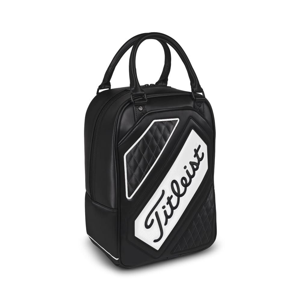 Titleist shag bag close-up of polyurethane accents and reinforced handle durability