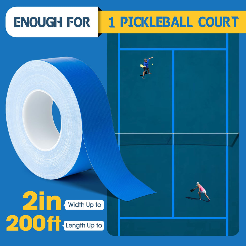 TKR applied on asphalt court showing durable visible lines for game play