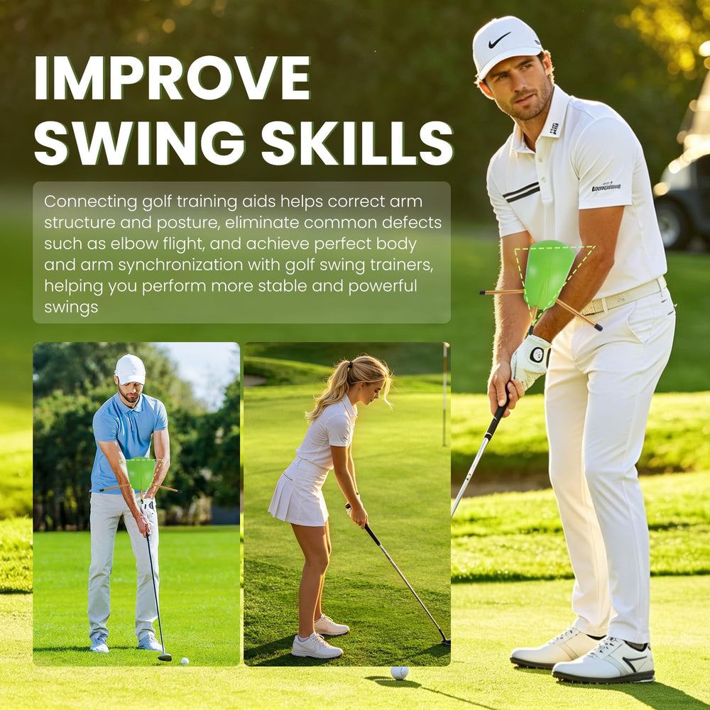 Tnzudu in-use at driving range demonstrating improved swing connection benefit