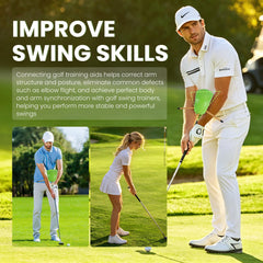 Tnzudu in-use at driving range demonstrating improved swing connection benefit