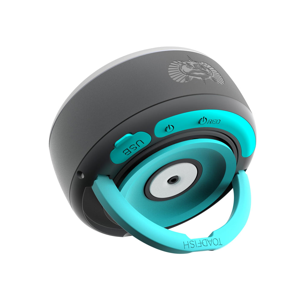 Toadfish Stowaway side profile highlighting sealed housing and corrosion-resistant finish