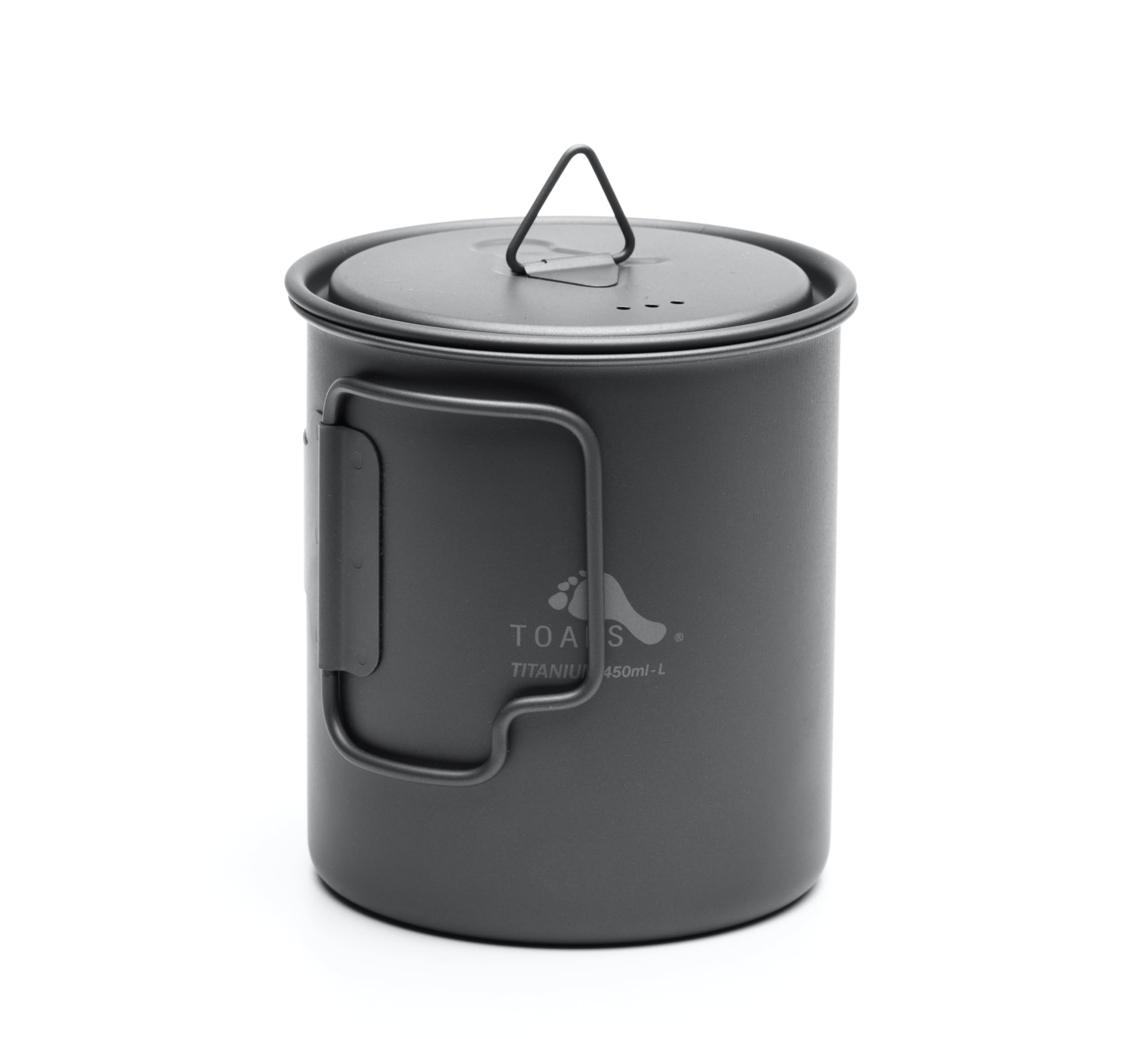 TOAKS top view with lid installed demonstrating spill control and compact packing benefit