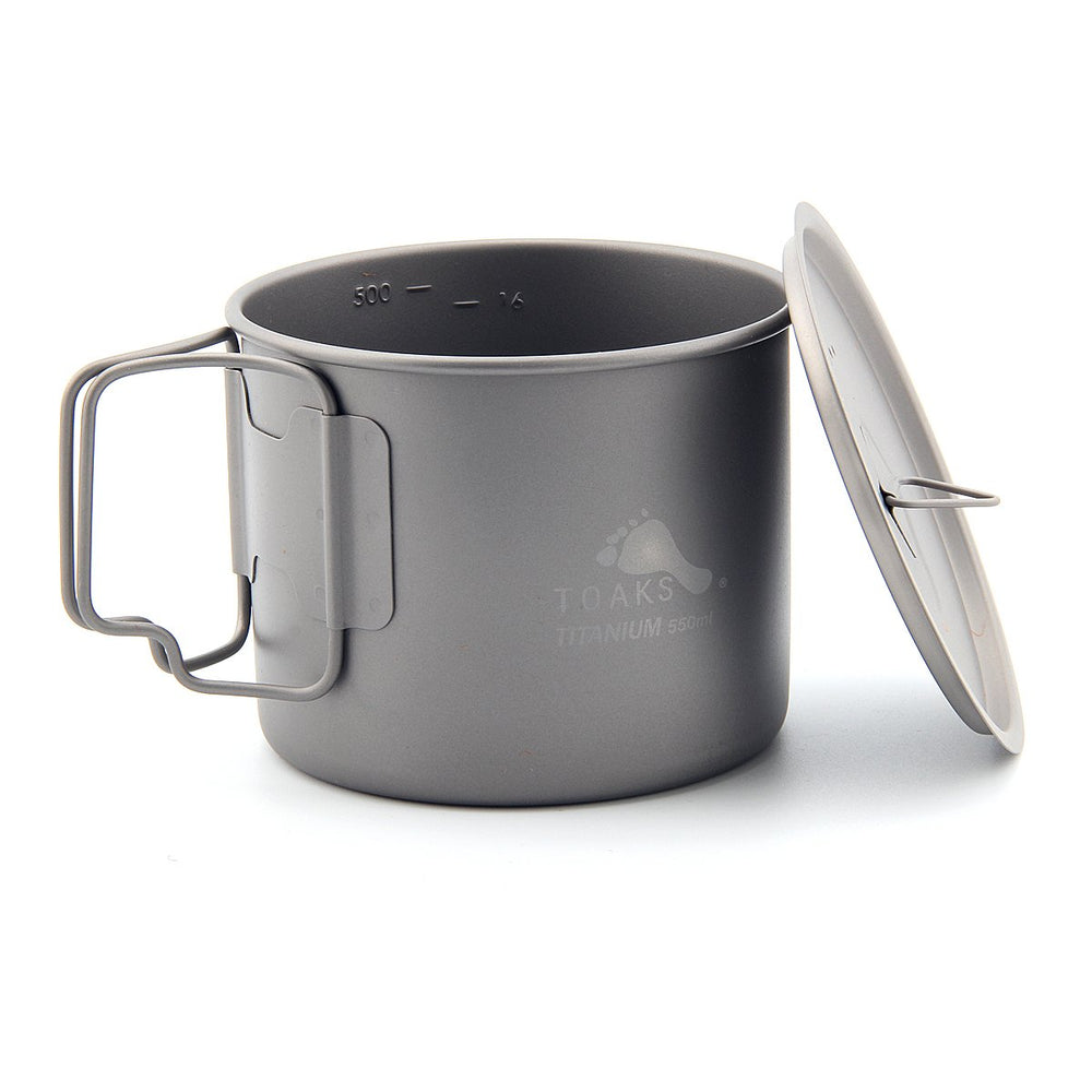 TOAKS pot in campsite setting highlighting ultralight cooking performance