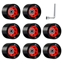 TOBWOLF front view of eight wheels showing packaging and ready-to-install convenience