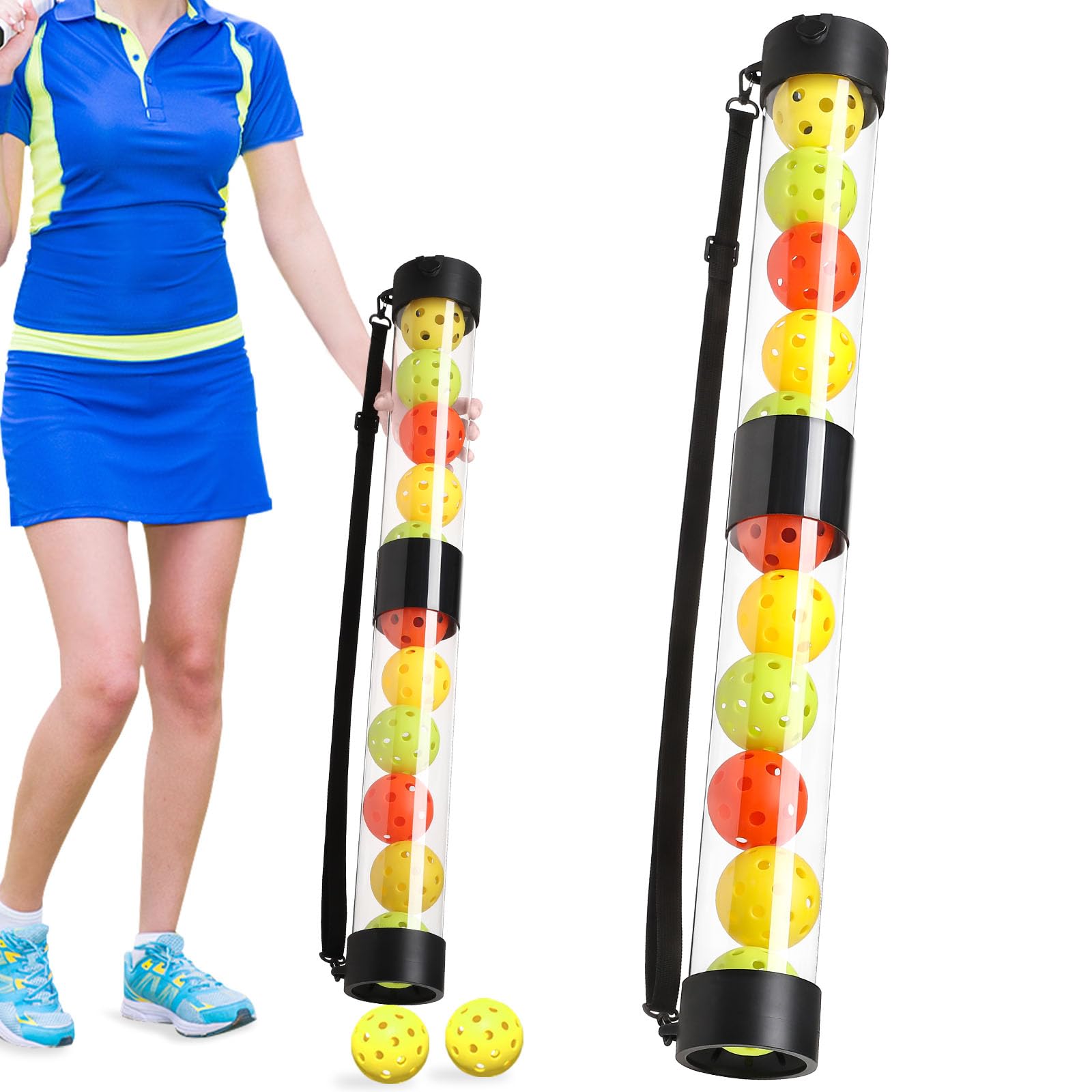 TOBWOLF lifestyle shot on court with player using tube for efficient drill time