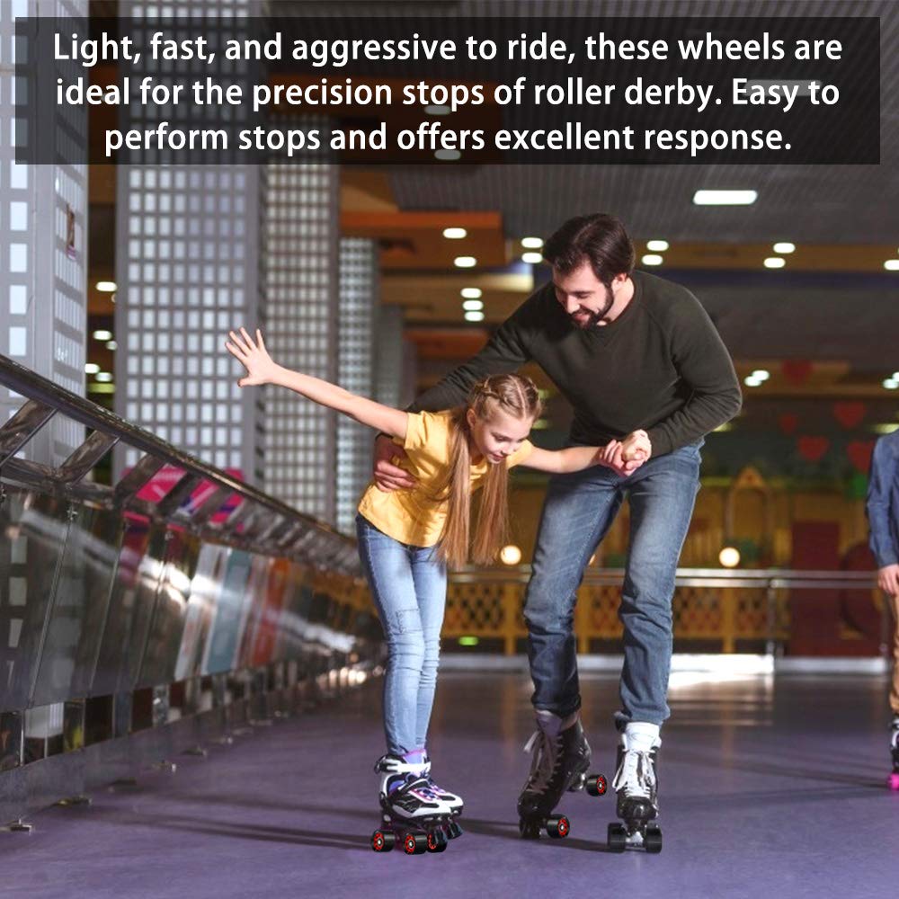 TOBWOLF lifestyle shot on rink floor illustrating reliable traction and control