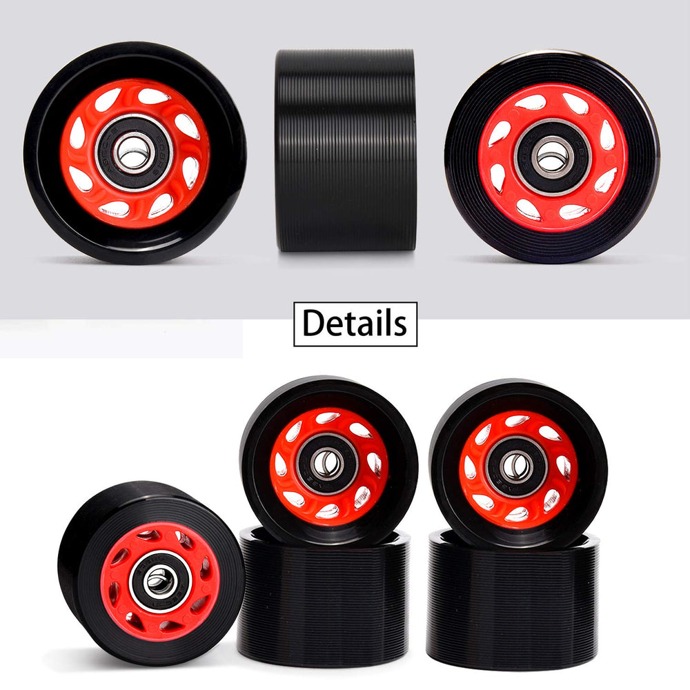 TOBWOLF wheel center showing preinstalled ABEC 9 bearing and spacer for quick fit