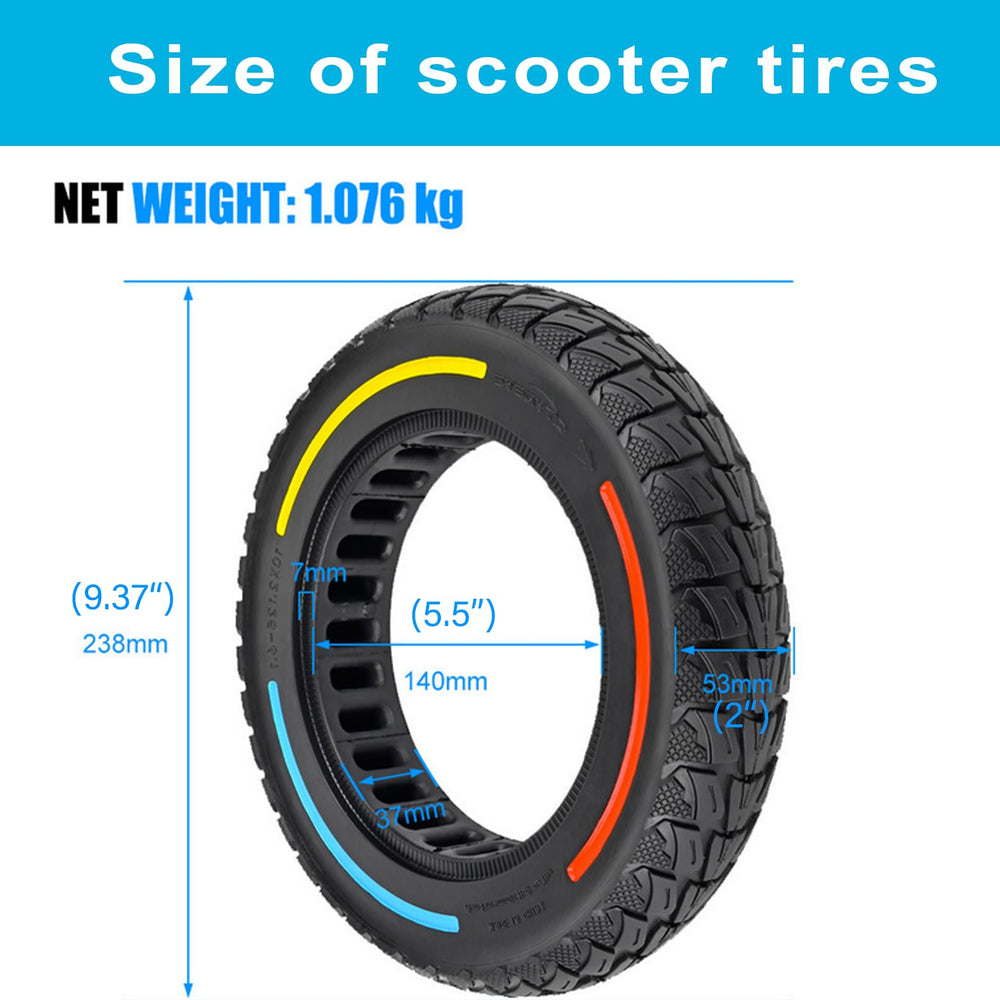TOCBEUU tire on scooter in city illustrating puncture-free commuting