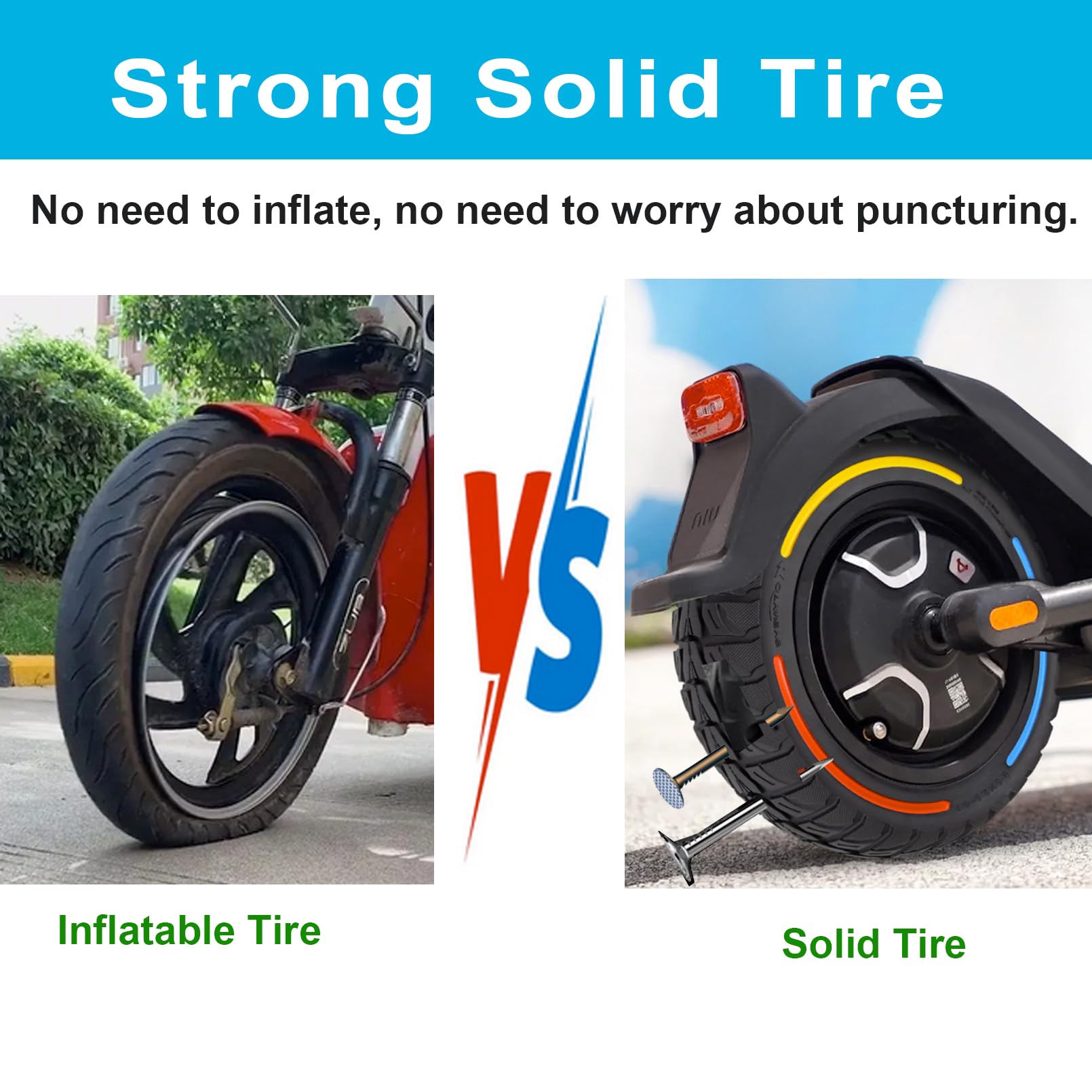 TOCBEUU mounted tire on rim demonstrating fit and profile stability